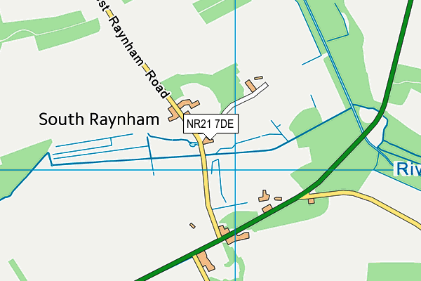 NR21 7DE map - OS VectorMap District (Ordnance Survey)