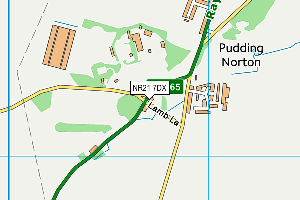 NR21 7DX map - OS VectorMap District (Ordnance Survey)