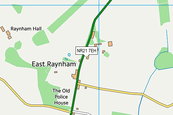 NR21 7EH map - OS VectorMap District (Ordnance Survey)