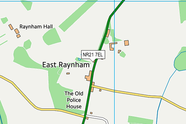 NR21 7EL map - OS VectorMap District (Ordnance Survey)