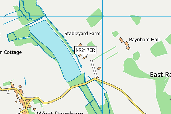 NR21 7ER map - OS VectorMap District (Ordnance Survey)