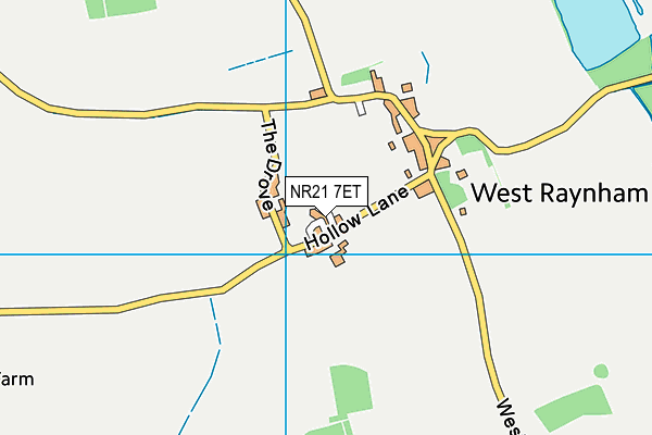 NR21 7ET map - OS VectorMap District (Ordnance Survey)