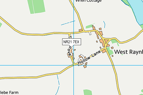 NR21 7EX map - OS VectorMap District (Ordnance Survey)