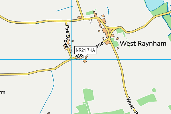 NR21 7HA map - OS VectorMap District (Ordnance Survey)