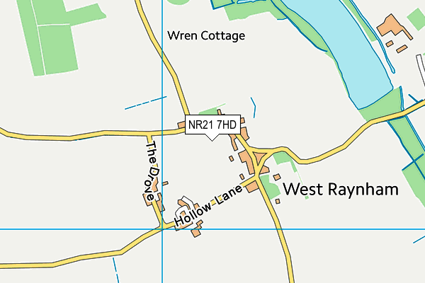 NR21 7HD map - OS VectorMap District (Ordnance Survey)