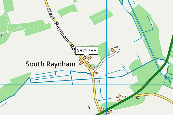 NR21 7HE map - OS VectorMap District (Ordnance Survey)