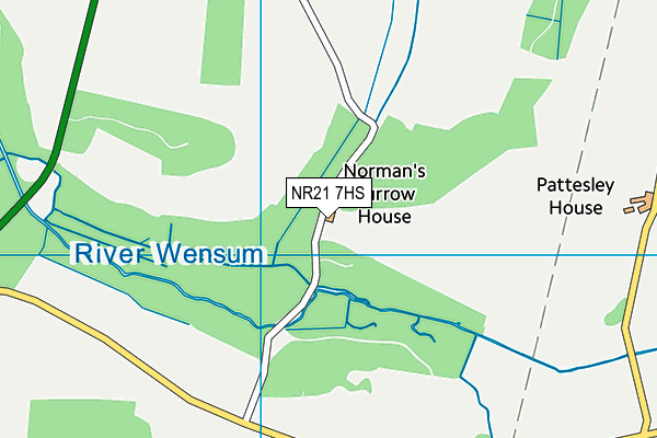 NR21 7HS map - OS VectorMap District (Ordnance Survey)