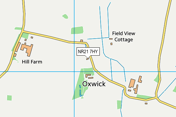 NR21 7HY map - OS VectorMap District (Ordnance Survey)