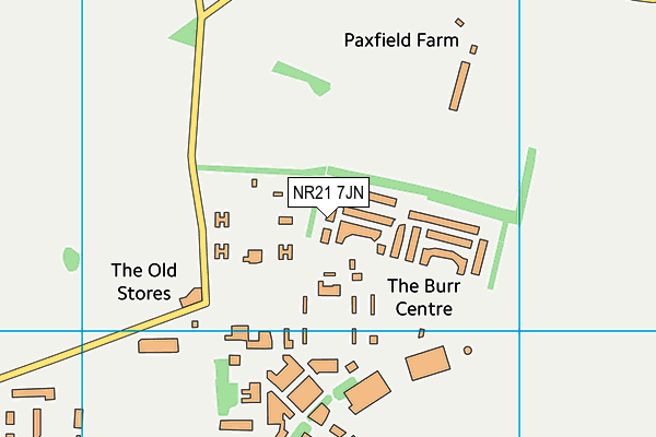 NR21 7JN map - OS VectorMap District (Ordnance Survey)