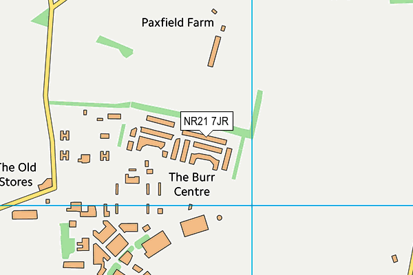 NR21 7JR map - OS VectorMap District (Ordnance Survey)