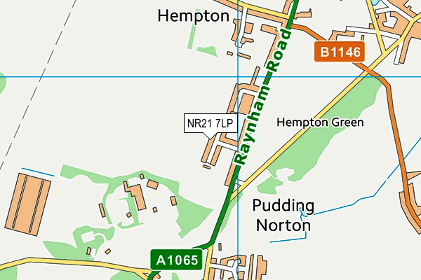 NR21 7LP map - OS VectorMap District (Ordnance Survey)