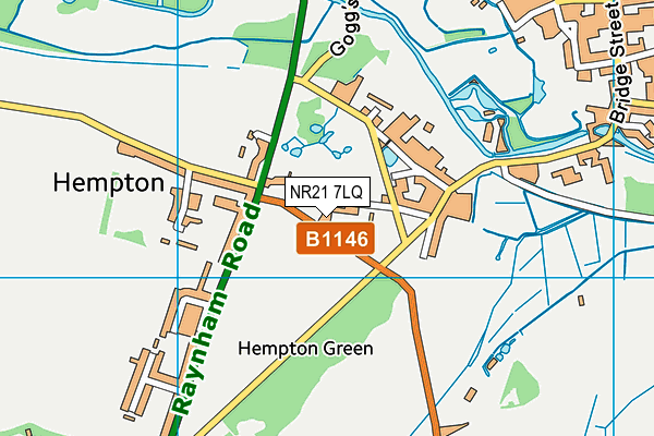 NR21 7LQ map - OS VectorMap District (Ordnance Survey)