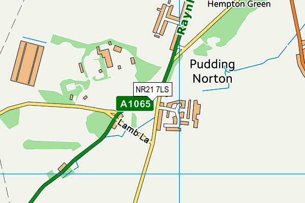 NR21 7LS map - OS VectorMap District (Ordnance Survey)