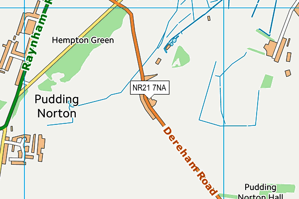 NR21 7NA map - OS VectorMap District (Ordnance Survey)