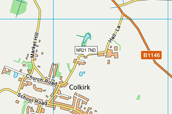 NR21 7ND map - OS VectorMap District (Ordnance Survey)