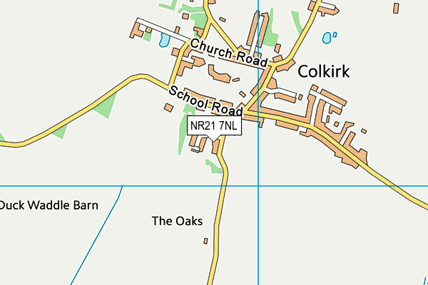 Colkirk Playing Field map (NR21 7NL) - OS VectorMap District (Ordnance Survey)