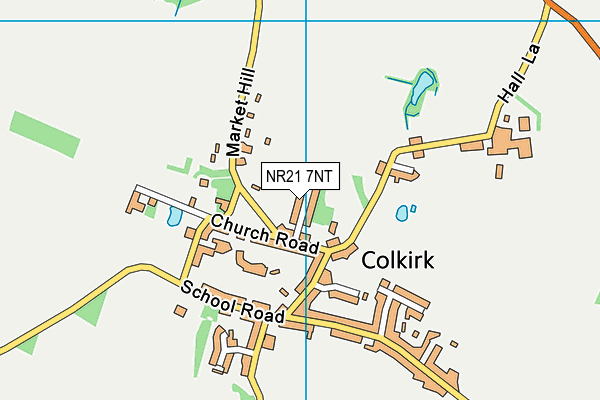 NR21 7NT map - OS VectorMap District (Ordnance Survey)