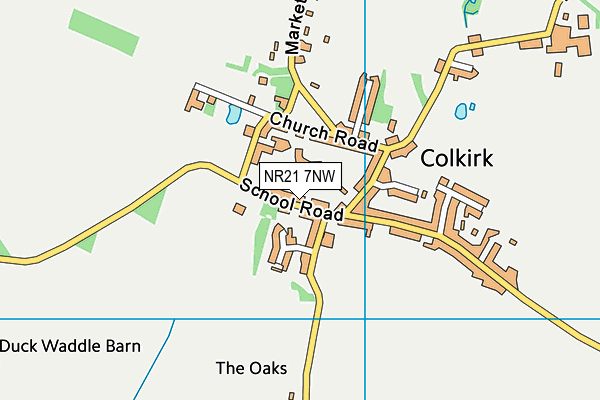 Colkirk Church of England Primary Academy map (NR21 7NW) - OS VectorMap District (Ordnance Survey)