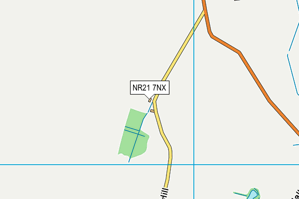 NR21 7NX map - OS VectorMap District (Ordnance Survey)
