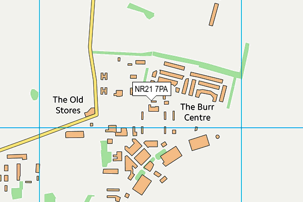 NR21 7PA map - OS VectorMap District (Ordnance Survey)