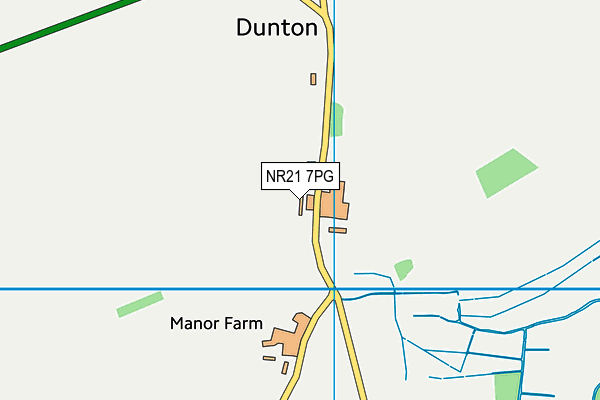 NR21 7PG map - OS VectorMap District (Ordnance Survey)