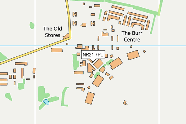 NR21 7PL map - OS VectorMap District (Ordnance Survey)