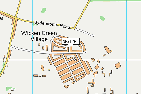 NR21 7PT map - OS VectorMap District (Ordnance Survey)