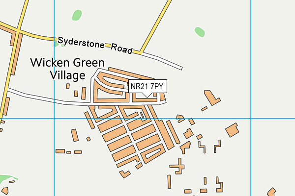 NR21 7PY map - OS VectorMap District (Ordnance Survey)