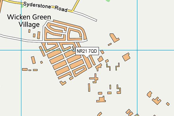 NR21 7QD map - OS VectorMap District (Ordnance Survey)