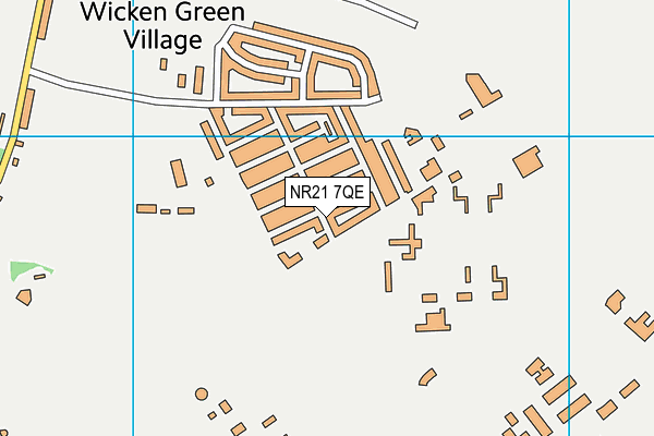 NR21 7QE map - OS VectorMap District (Ordnance Survey)