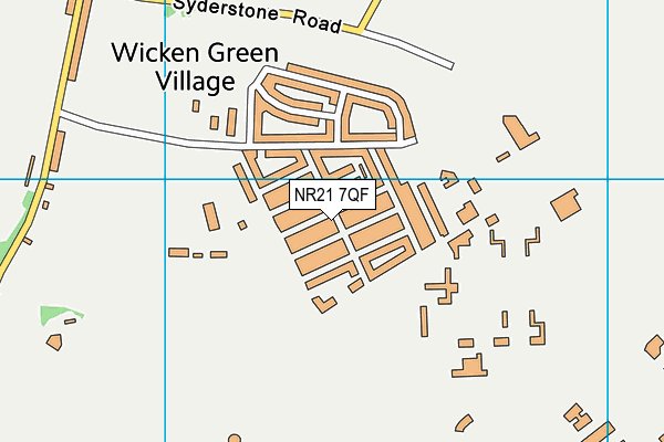 NR21 7QF map - OS VectorMap District (Ordnance Survey)