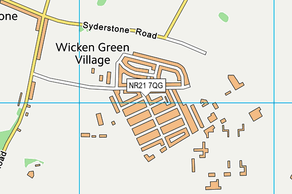 NR21 7QG map - OS VectorMap District (Ordnance Survey)