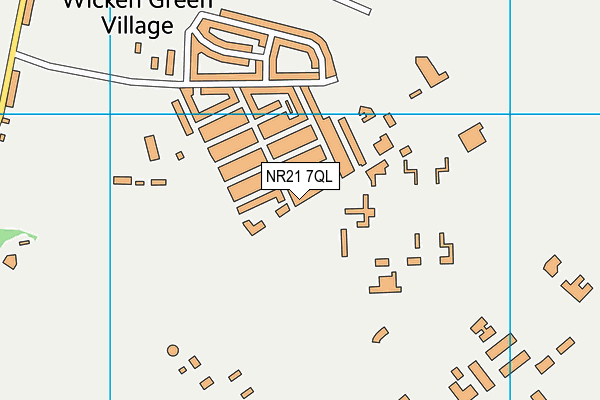 NR21 7QL map - OS VectorMap District (Ordnance Survey)