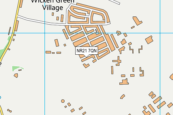 NR21 7QN map - OS VectorMap District (Ordnance Survey)