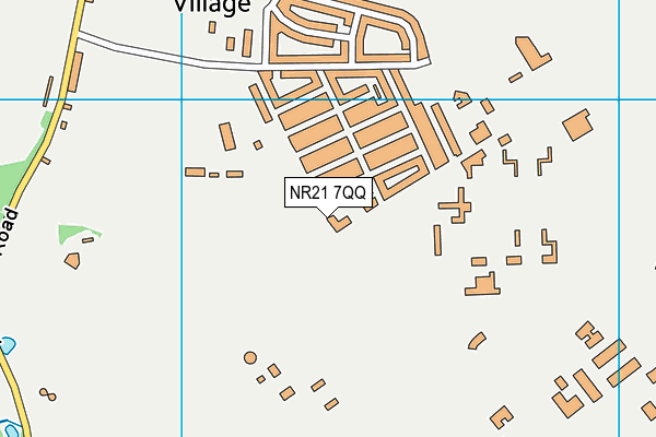 NR21 7QQ map - OS VectorMap District (Ordnance Survey)