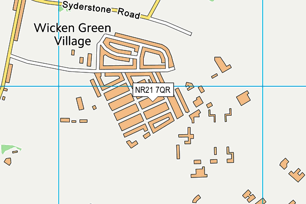 NR21 7QR map - OS VectorMap District (Ordnance Survey)