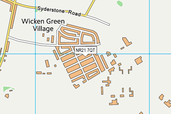 NR21 7QT map - OS VectorMap District (Ordnance Survey)