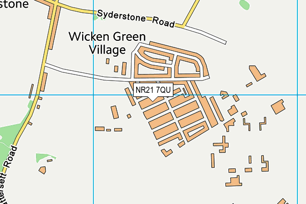 NR21 7QU map - OS VectorMap District (Ordnance Survey)