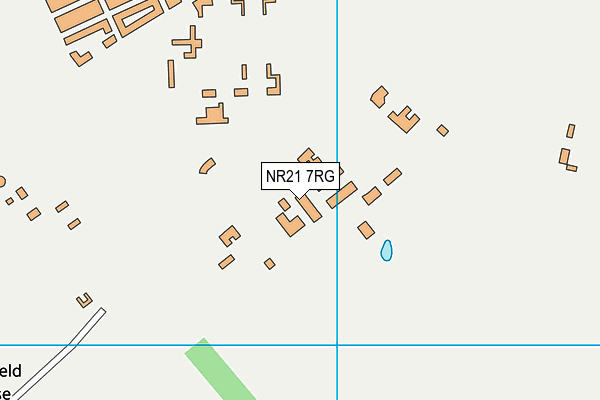 NR21 7RG map - OS VectorMap District (Ordnance Survey)
