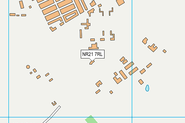 NR21 7RL map - OS VectorMap District (Ordnance Survey)