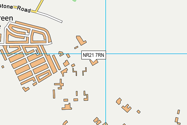 NR21 7RN map - OS VectorMap District (Ordnance Survey)