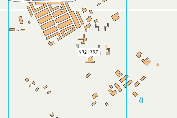 NR21 7RP map - OS VectorMap District (Ordnance Survey)