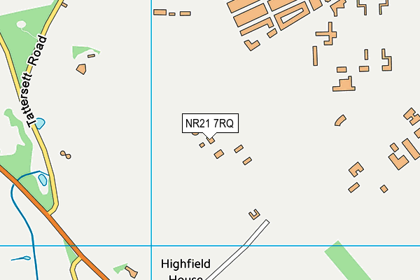 NR21 7RQ map - OS VectorMap District (Ordnance Survey)