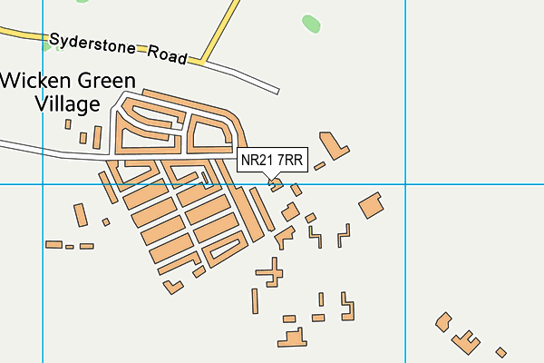 NR21 7RR map - OS VectorMap District (Ordnance Survey)