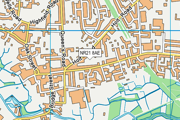 NR21 8AE map - OS VectorMap District (Ordnance Survey)