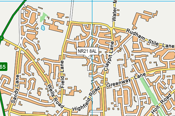 NR21 8AL map - OS VectorMap District (Ordnance Survey)
