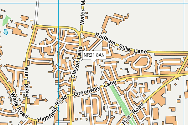 NR21 8AN map - OS VectorMap District (Ordnance Survey)