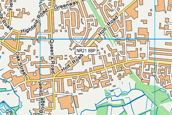 NR21 8BP map - OS VectorMap District (Ordnance Survey)