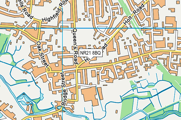 NR21 8BQ map - OS VectorMap District (Ordnance Survey)