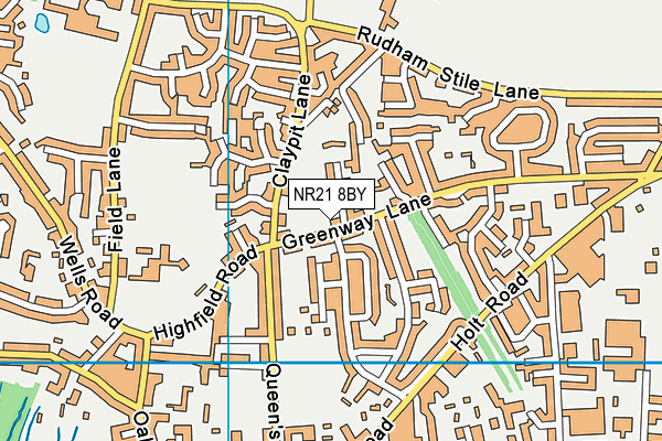 NR21 8BY map - OS VectorMap District (Ordnance Survey)